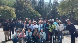 Italian Delegation Visits Takht Bhai Ruins Under Tight Security