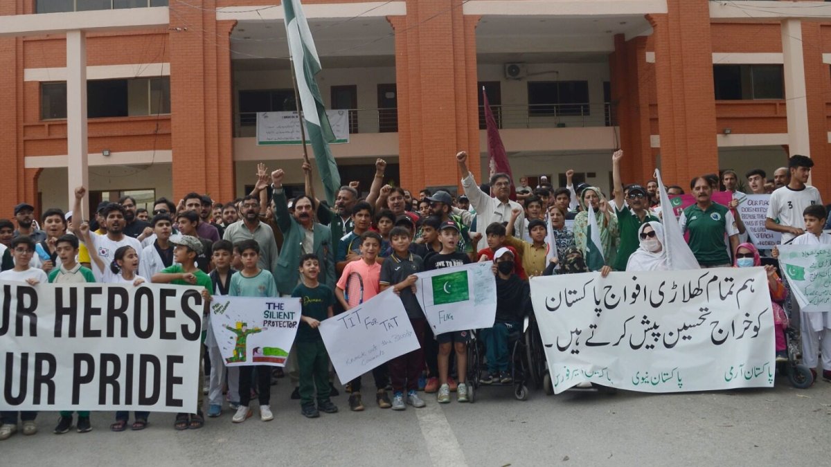 KP Olympic Association leads solidarity walk in support of Pakistan Army