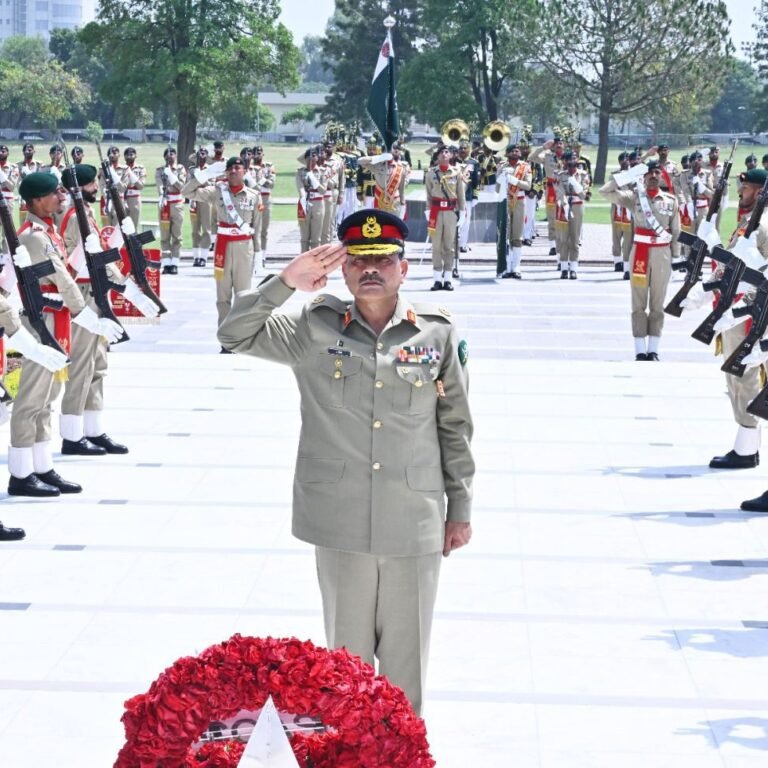 Special Guard of Honour ceremony was held at Yadgar-e-Shuhada GHQ Rawalpindi