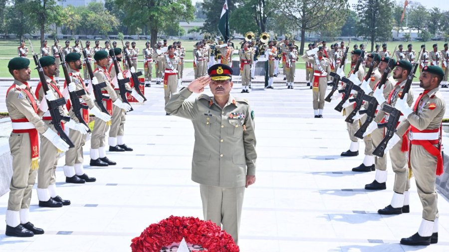 Special Guard of Honour ceremony was held at Yadgar-e-Shuhada GHQ Rawalpindi