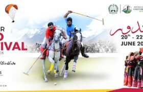 Pakistan's biggest Shandur Polo Festival will be held from June 20. Khyber Pakhtunkhwa Chief Minister Ali Amin Gandapur has fixed the date of Shandur Polo Festival. Advisor to Tourism Zahid Chanzeb has directed to finalize all preparations for Shandur Polo Festival. Shandur Polo Festival will be held in Upper Chitral from June 20 to June 22, 2025. All preparations for Shandur Polo Festival will be finalized. All possible facilities will be provided to the tourists coming to the festival. Shandur Polo Festival will be successfully organized and awareness campaign will be launched from now. Teams from Chitral Lower and Chitral Upper will compete with teams from Gilgit-Baltistan in the festival. Shandur Polo Festival will be organized in collaboration with Pakistan Army, Khyber Pakhtunkhwa Tourism Authority, District Administration Chitral Lower and Upper, Police and Chitral Scouts.