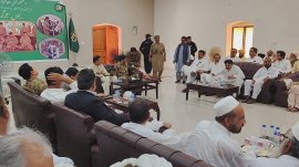 Bannu Jirga with Commissioner and Army
