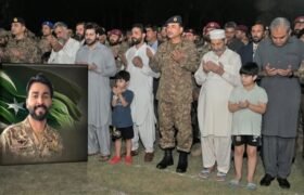 Funeral of Shaheed Major Moiz Abbas