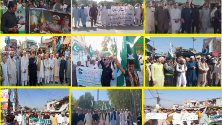 Masses solidarity rallies with Pakistan Army