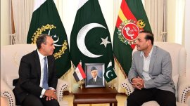 Foreign Minister of the Arab Republic of Egypt, called on Field Marshal Syed Asim Munir, NI (M)