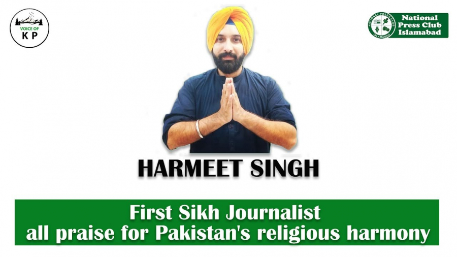 First Sikh Journalist – All praise for Pakistan’s religious harmony. Reporter Jamil Iqbal