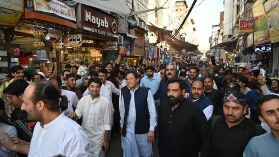 imran khan in peshawar