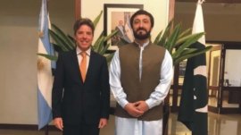 Pakistan football team visit to Argentine
