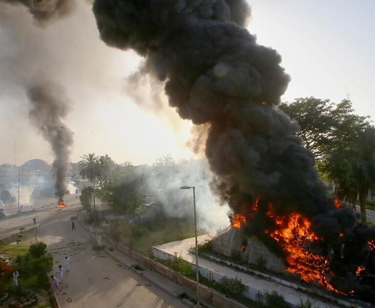 PTI supporters protest against Imran Khan arrest 2023