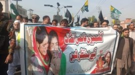 Nowshera district administration organises black day rally in solidarity with Kashmiri brothers