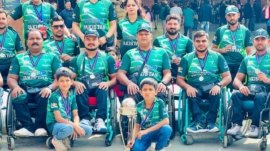 pakistan asian wheelchair cricket team welcome