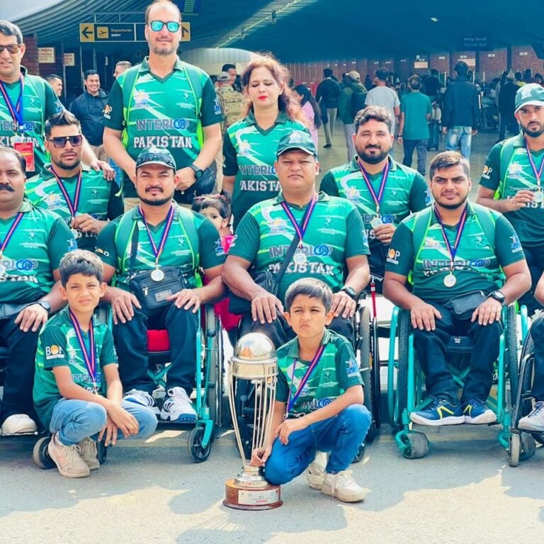 pakistan asian wheelchair cricket team welcome