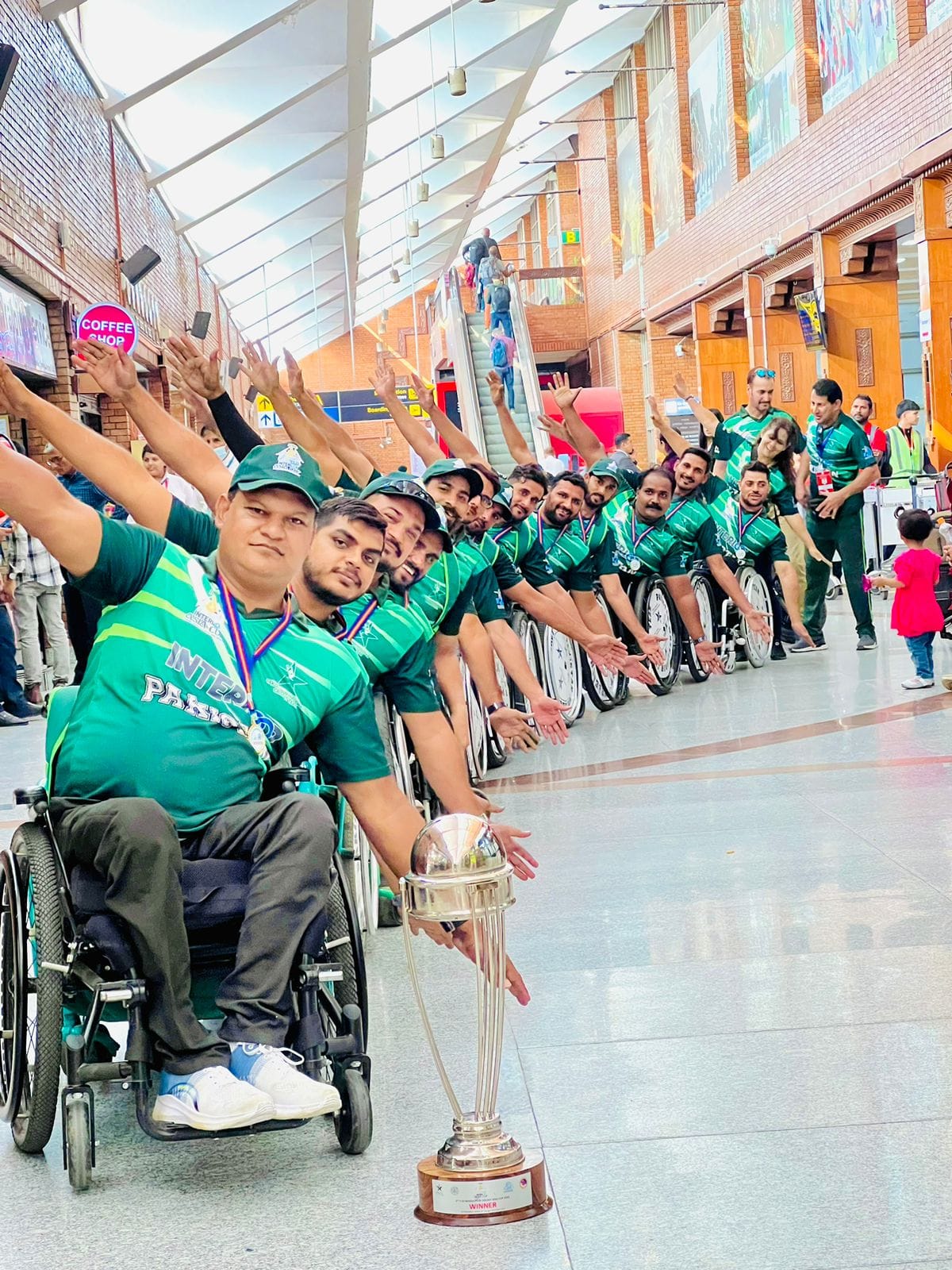 pakistan asian wheelchair cricket team welcome