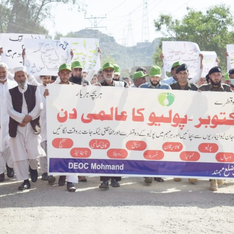 International Polio Day rally held in Mohmand district