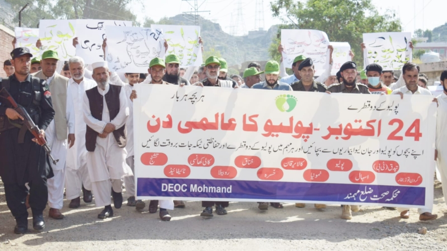 International Polio Day rally held in Mohmand district