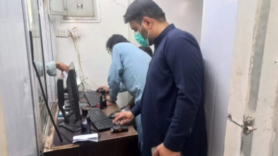 An electronic visa verification system has been installed at the Torkham Border Zero Point.