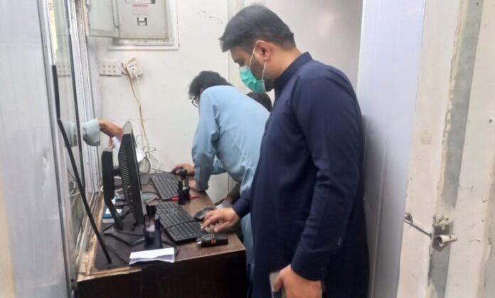 An electronic visa verification system has been installed at the Torkham Border Zero Point.