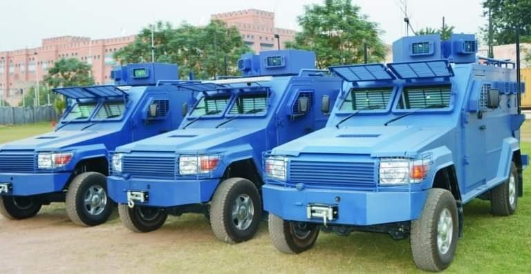 Modern B-7 protection level armoured vehicles handed over to merged district police