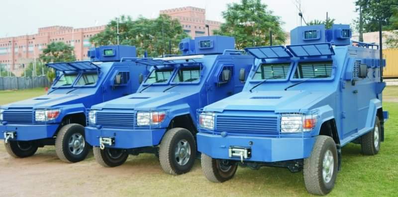 Modern B-7 protection level armoured vehicles handed over to merged district police