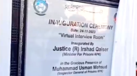 Online case herring facility inaugurated for prisoners in Central Jail Peshawar