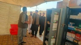 A special health clinic has been established for the transit camp established for the return of Afghan residents at the Torkham border