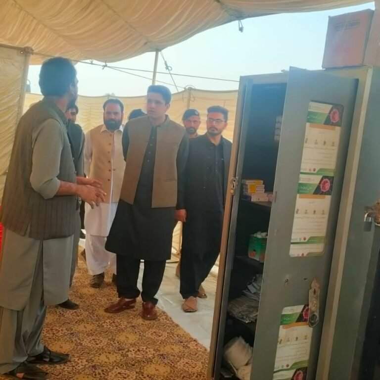 A special health clinic has been established for the transit camp established for the return of Afghan residents at the Torkham border