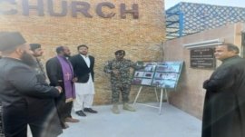 Inauguration of the resettlement of the church in Ghalnai