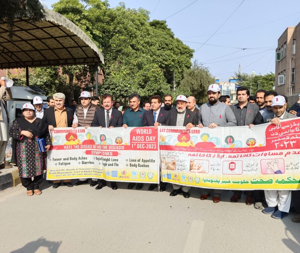 "World AIDS Day" was celebrated at Khyber Pakhtunkhwa Hayatabad Medical Complex