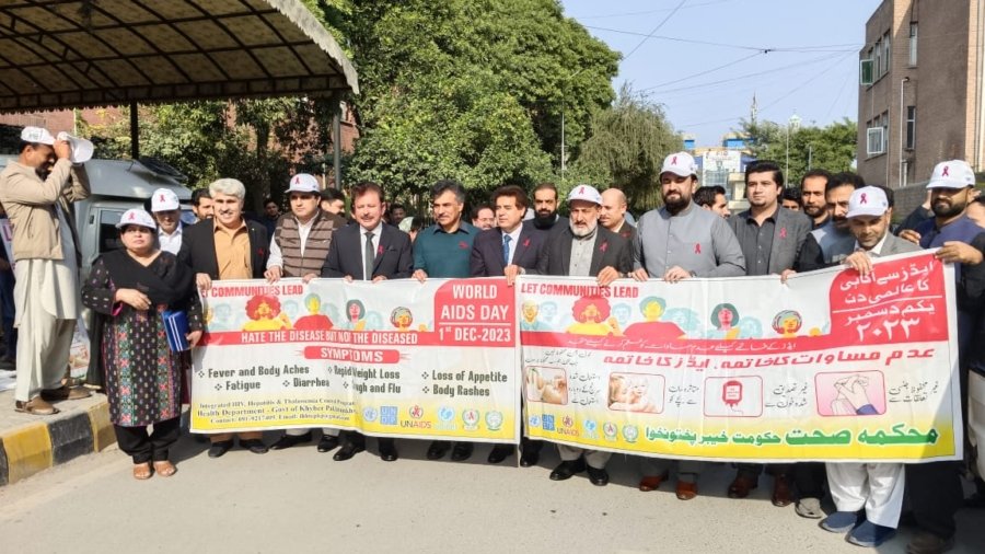 "World AIDS Day" was celebrated at Khyber Pakhtunkhwa Hayatabad Medical Complex