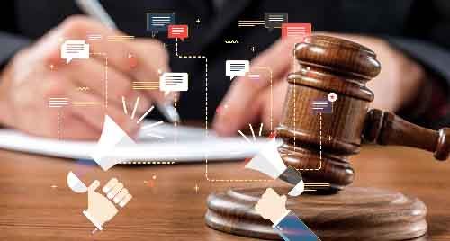 social media propaganda against judges