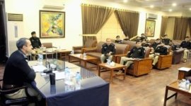 SSP Operations Kashif Aftab Abbasi chaired a meeting with police officers