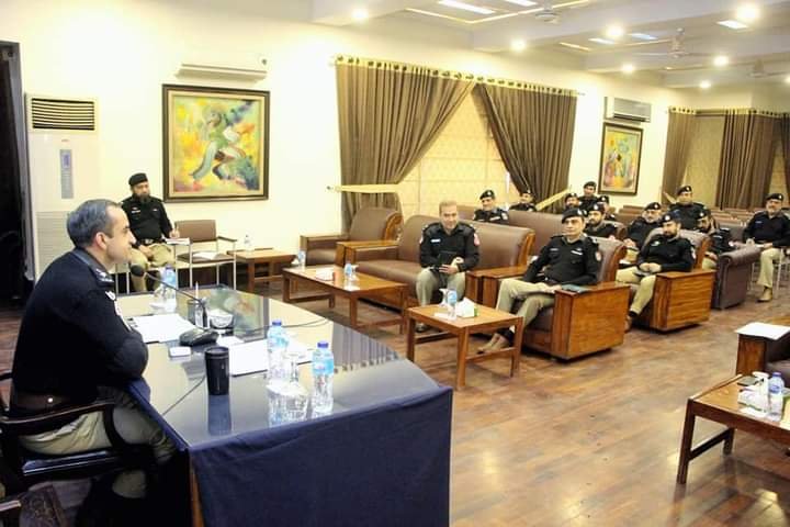 SSP Operations Kashif Aftab Abbasi chaired a meeting with police officers