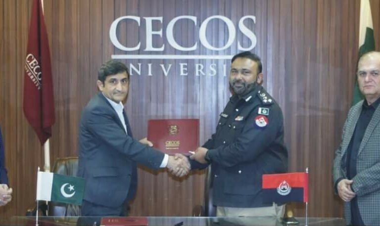 Great gift to police from Frontier Corps Hospital and CECOS University