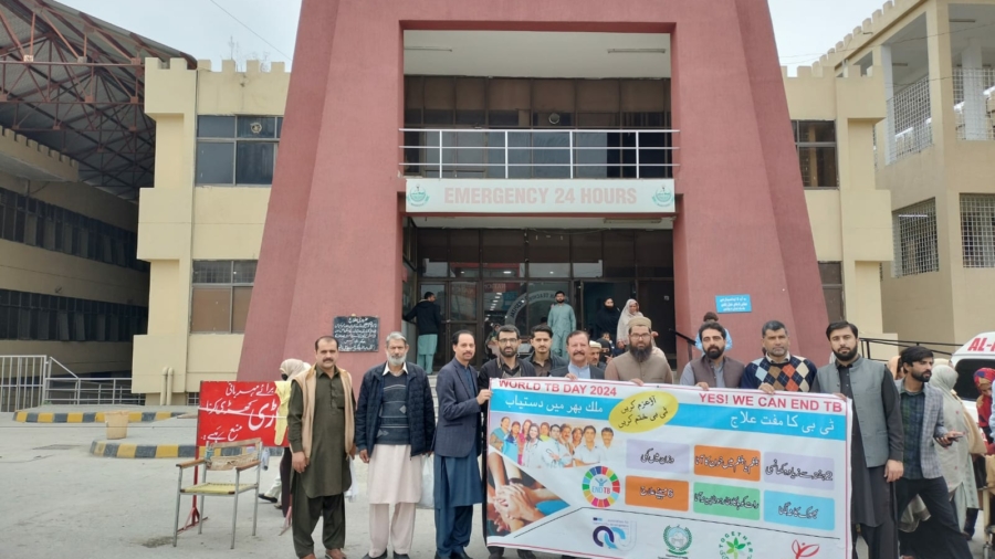 A seminar was held at DHQ Hospital Mansehra regarding World TB Day, Mansehra