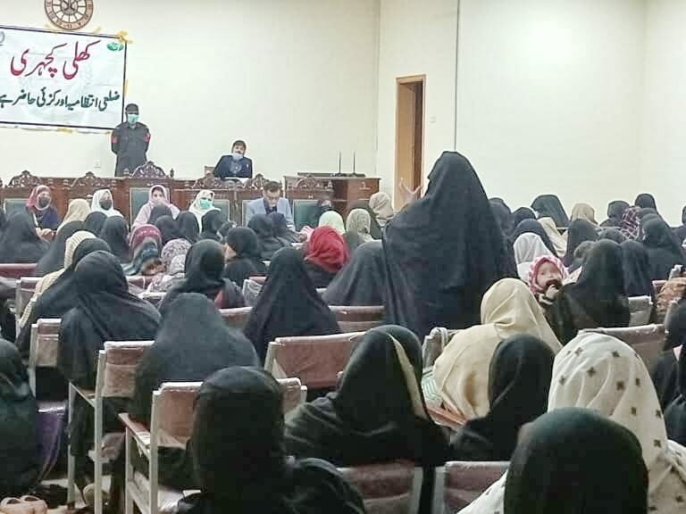 For the first time in Orakzai district, an open court was held to solve women's problems