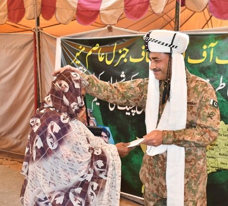 Army Chief General Syed Asim Munir visited Awaran district of Balochistan