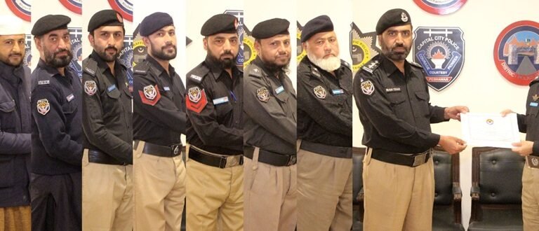 Police officers and officials were awarded with cash prizes and certificates of appreciation