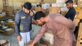 large consignment of fake medicines was seized from a courier company