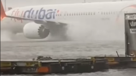 Due to rains, flights at Dubai Airport have been suspended
