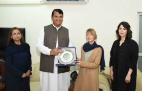 Philippa Kendler, Representative of UNHCR Pakistan, met with Engineer Amir Muqam