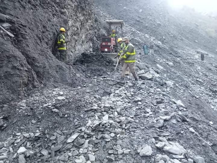 Road clearance operation continues in Lower Chitral after recent rains