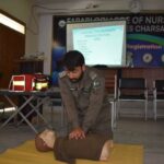 one-day first aid session for the students of Farabi College of Nursing and Health Sciences, Charsadda