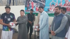 Inauguration of Volleyball Tournament at Bannu Sports Complex