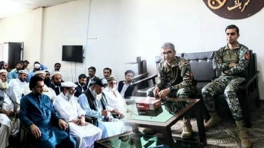 Commandant Karam Malisha's visit to Lower Karam Sada