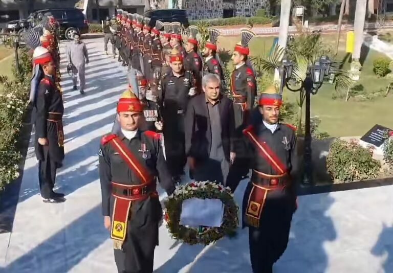 Tribute to martyrs at FC Training Center Shabqadr