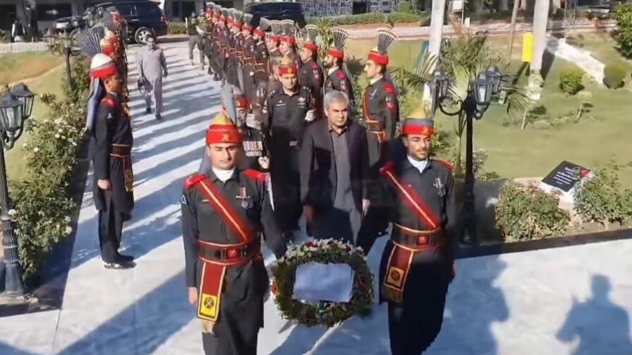 Tribute to martyrs at FC Training Center Shabqadr