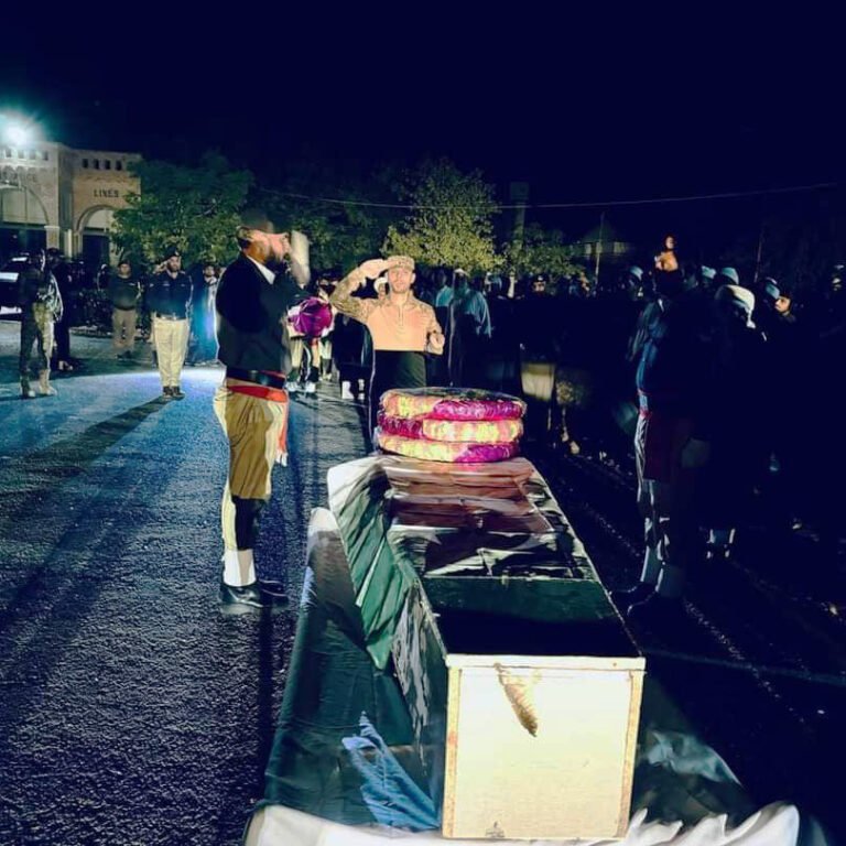 Lucky Marwat: The funeral prayer of martyred police officer Waheed Khan was performed