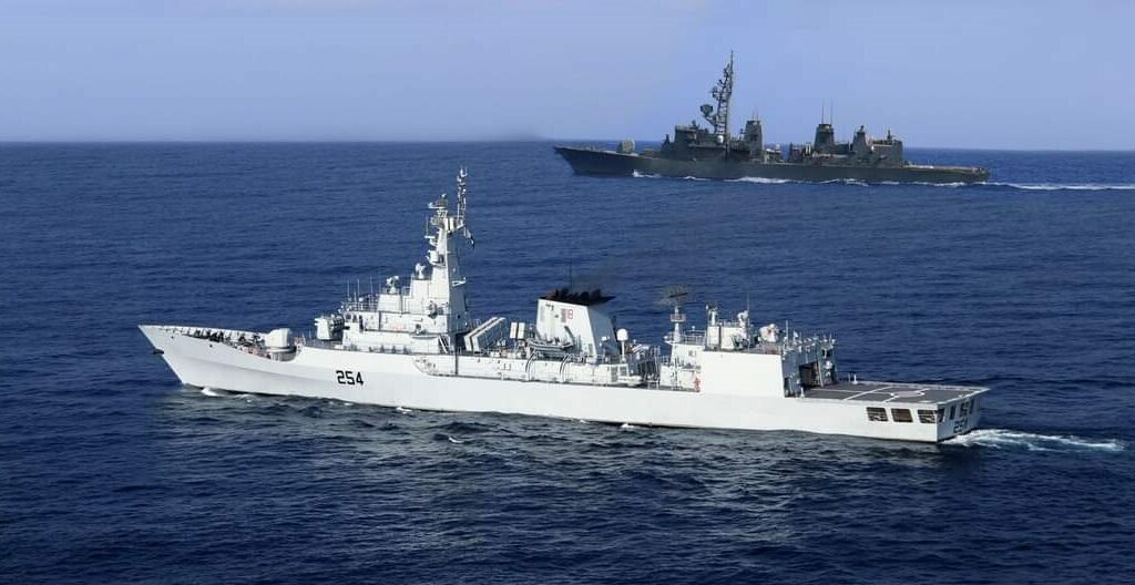 Pak Navy ships exercise with ships from Japan and Spain