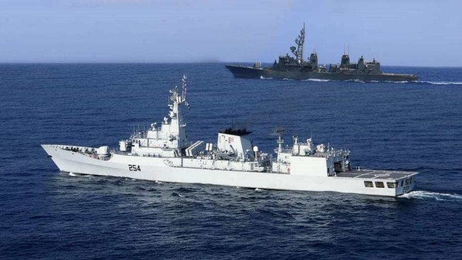 Pak Navy ships exercise with ships from Japan and Spain