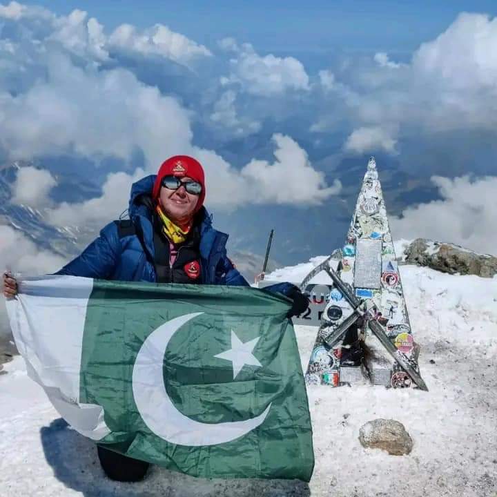 Samar Khan on Mount Elbrus